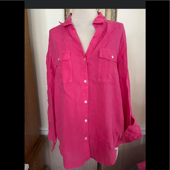Tommy BAHAMA linen blouse SZ large